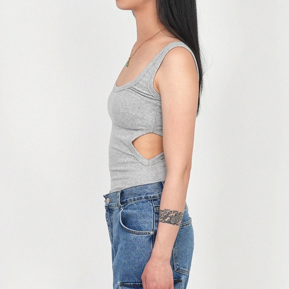 Side cut out tank hot sale top